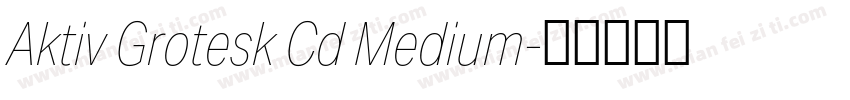 Aktiv Grotesk Cd Medium字体转换